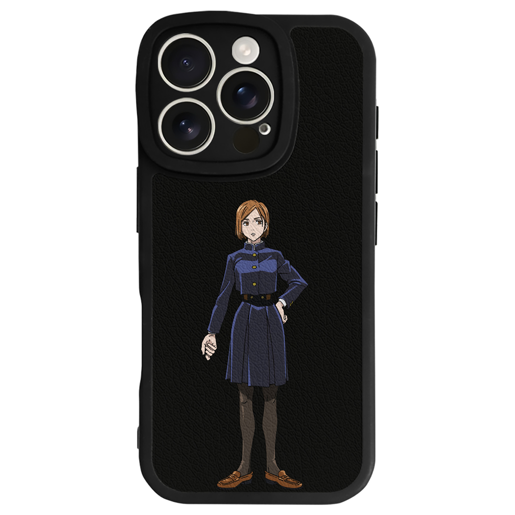 （画像用） 呪術廻戦 Jujutsu Kaisen 【iPhone 16シリーズ対応】シリコンスマホケース（レザー調） 材質：シリコン
